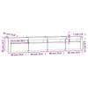 TV Cabinet with LED Lights White 240x35x40 cm