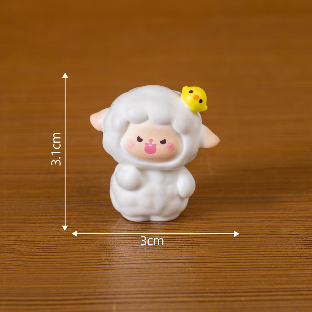 1Pc Miniature Fairy Garden Accessories Cute Sheep Lamb Ornament Figurines Home Garden Dollhouse Terrarium Decor