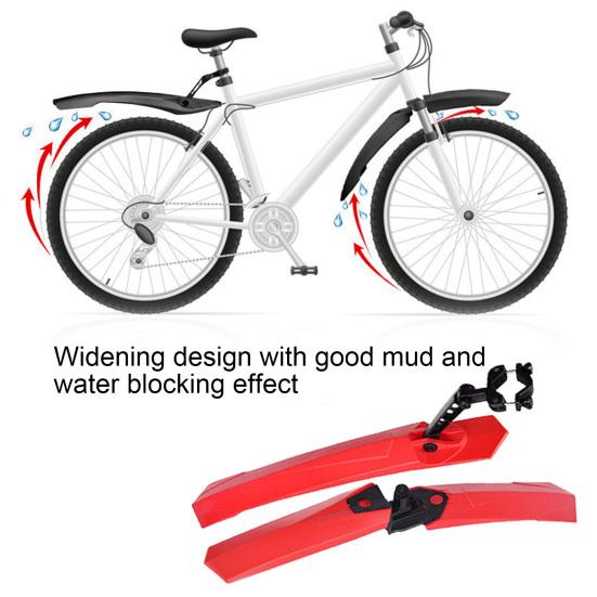 1 Set Bicycle Fender Quick Release Easy To Install Mountain Bike Mudguard Rainy