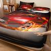 Extreme Racing Pattern Sheet Three-Piece Digital Printed Sheet Bedding Set Adult Children