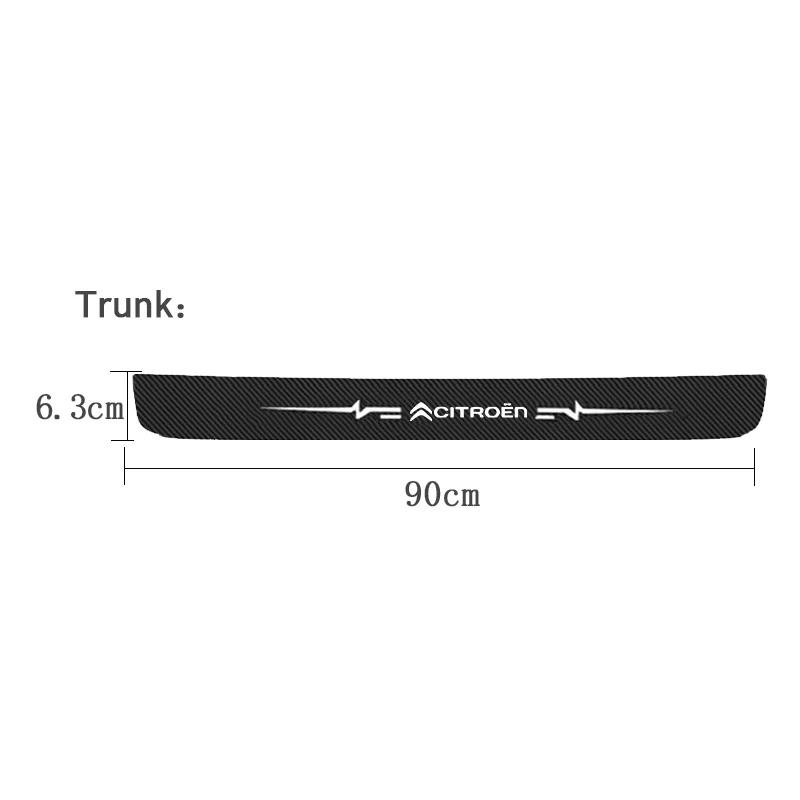 

Carbon Fiber Car Door Sill Protector Stickers for Citroen Xsara C-Elysee Jumpy DS3 DS4 DS4S DS5 DS7 Berlingo C2 C3 Anti-Scratch