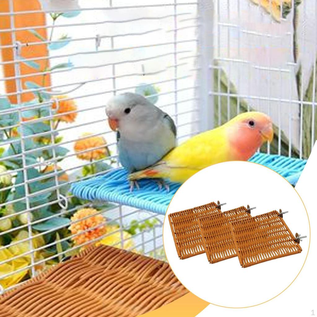 Sitzstangen-Set für Käfig, Einfach zu montieren, Sitzgelegenheit für Vögel, Ersatzteil für Papageienkäfig,