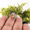 Citrine Gemstone Ring, Handmade Silver Jewelry, 925 Solid Sterling Silver Spiritual Ring, Gift For Her