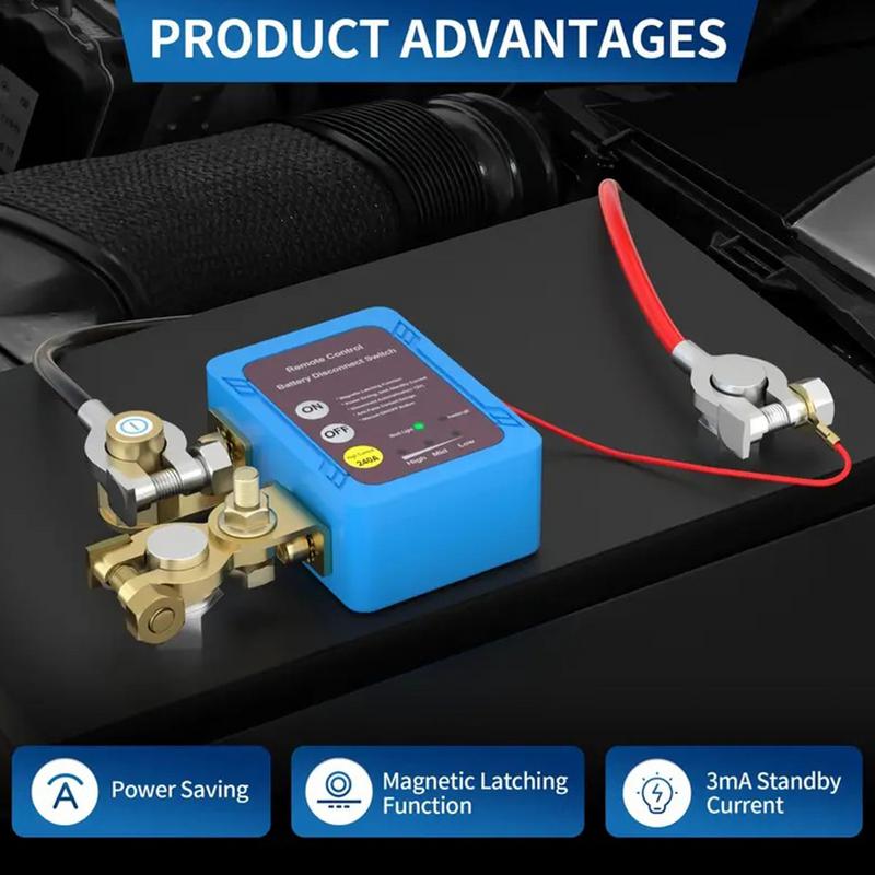 12V Remote Control Battery Controller Leakage Protection Car Battery Switch Auto Battery Interrupter Internal Spare Parts