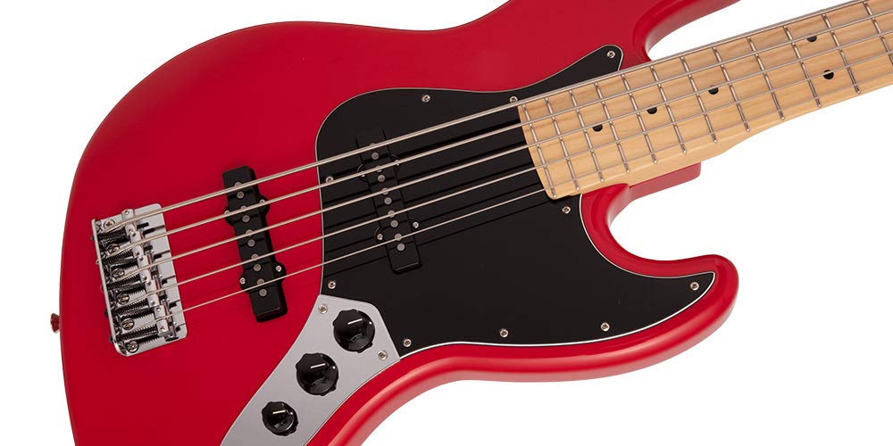 Fender Made In Japan Hybrid II Jazz Maple Modena Red Bass® V, Fingerboard,