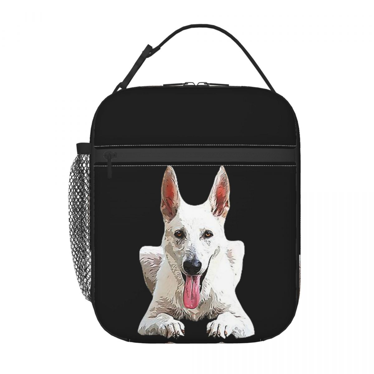Zwarte Duitse Herder Hond - Prachtige Geïsoleerde Lunchtas voor Vrouwen Kinderen Draagbare Voedseldozen Thermische Lunchbox Tote One Size