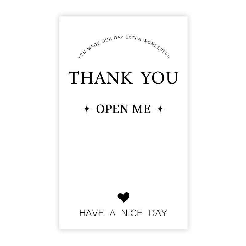 50-pack Airplane-Themed Thank You Box Sealing Stickers for Packaging and Decoration