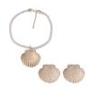 European and American Simple Fashion Exaggerated Individual Cold Wind Alloy Shell Pendant Necklace Trendy Temperament Holiday Style Woman