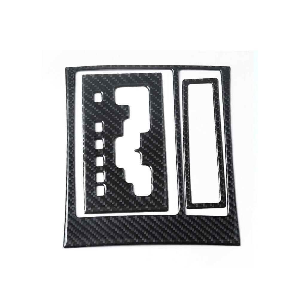 3Pcs Carbon Fiber Interior Gear Shift Panel Cover Trim For Chrysler 300C 2005-07