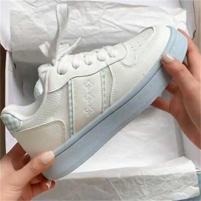 Versatile niche board shoes women's new summer platform white shoes mesh breathable bread shoes