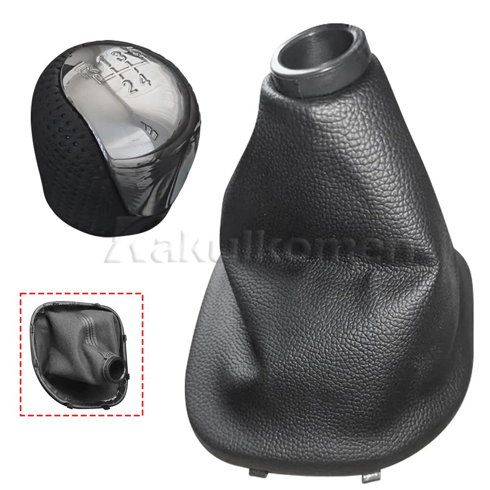1x Gear Shift Knob Leather Boot Manual For Kia Forte Cerato&Koup 2010 2011 2012 2013 846401M100 84640-1M100 Replace Car Parts