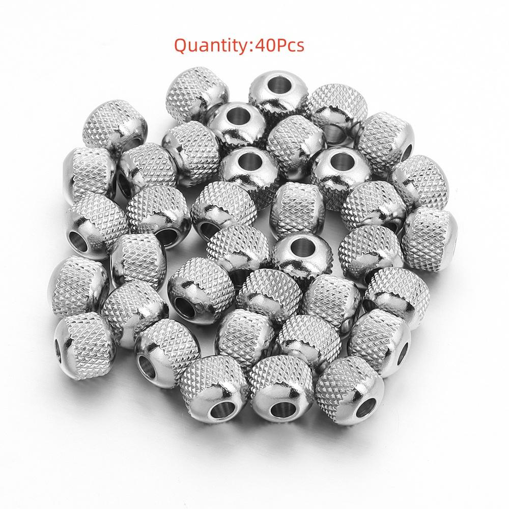 High Quality Stainless Steel Beads Square Round Wheel Shaped Loose Spaced Beads For DIY Charms Bracelet Jewelry Accessories