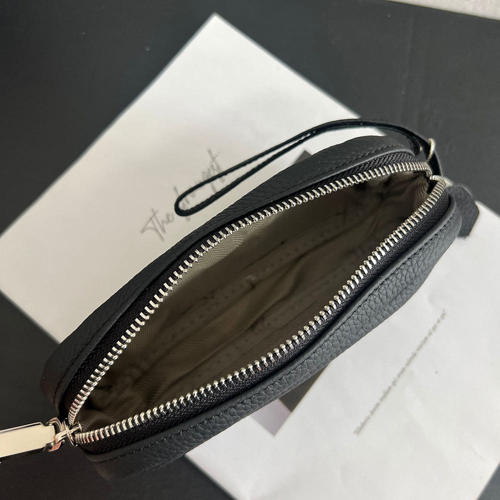 2025 Practical Genuine Leather Clutch Bag First Layer of Cowhide Women Clutches Long Zipper Wallet With Wristband