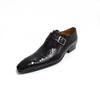 Fashion High Class Men Shoes Handmade Loafers Office Formal Wear Serpentine Pattern Printed Monk Style Fashion Handcraft Buckle Man Shoe