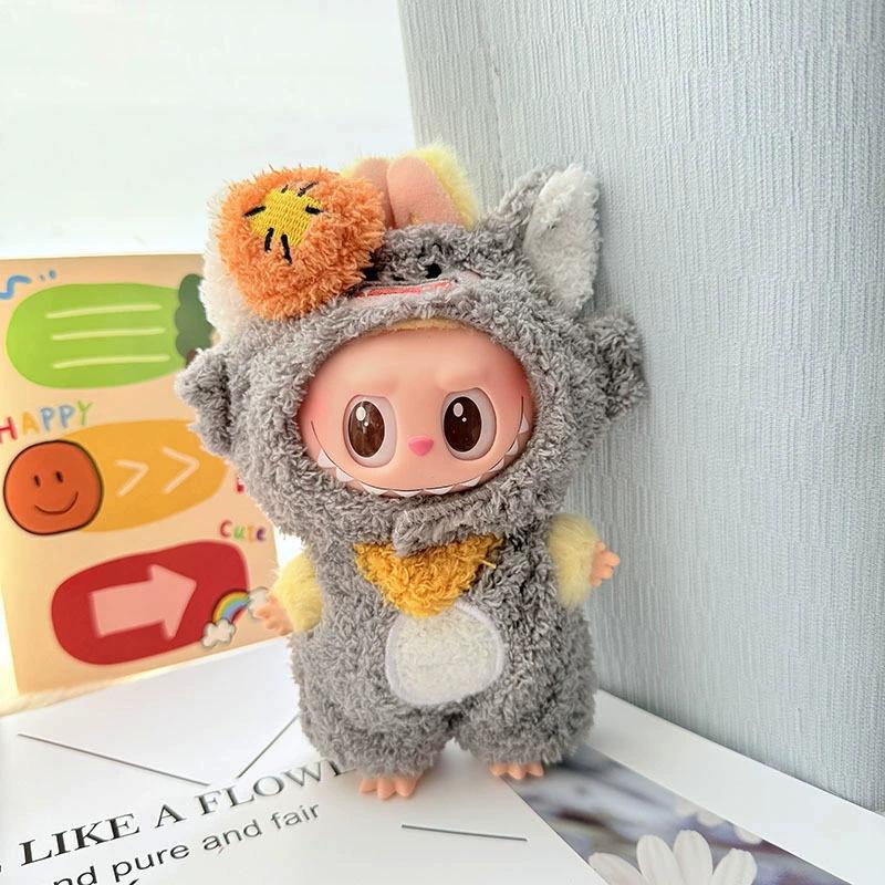 Labubu Doll Clothes Fashion Animal Set for Labubu Idol V1 V2 Dolls Clothing Accessories 15/17cm Plush Doll Universal