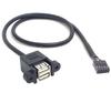 Double Usb A Socket For Housing With 2X5 Socket