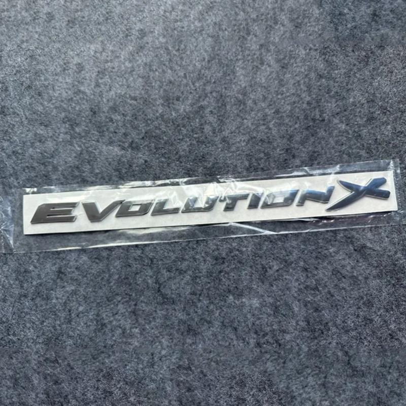 

3D ABS Evolution X Letters Пластиковая автомобильная эмблема для переоборудования багажника, наклейка для стайлинга автомобиля, наклейка для Lancer EVO Silver