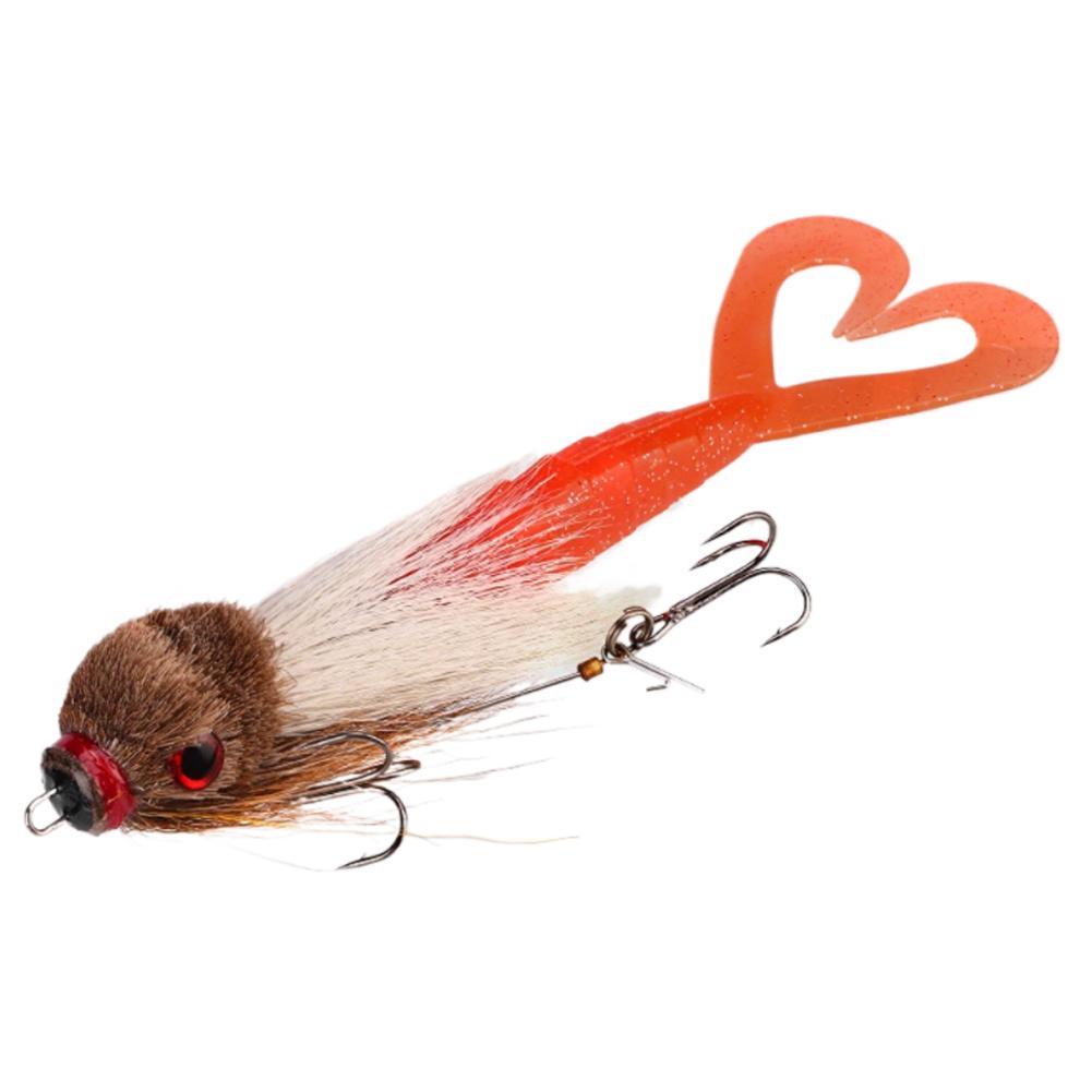 

Приманка Усы Оснастка Муски Щука Рыбалка Игра Ручной работы Тело из оленьего волоса Цельная оснастка Снасть Палисандровое дерево Мышь Малек Свимбейт Бактейл Мышь