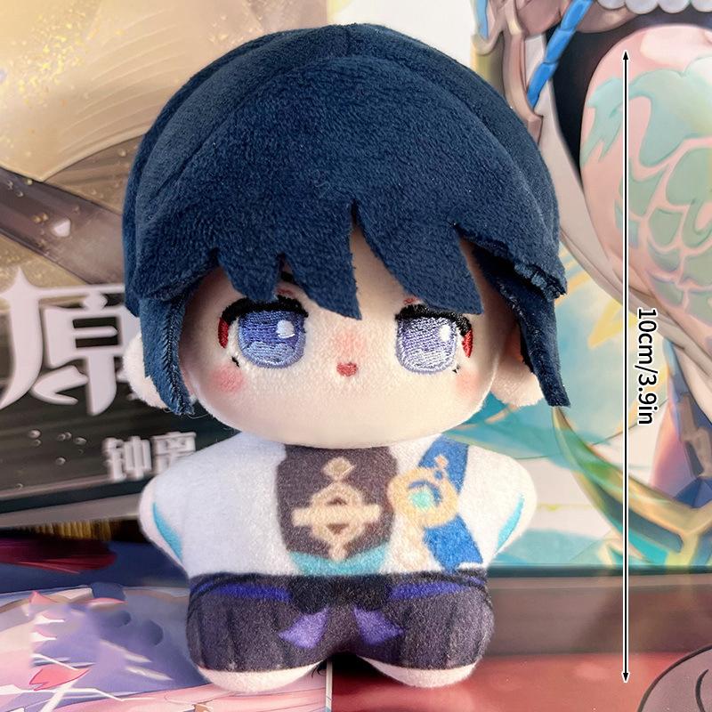 10cm Genshin Flins Plüsch Schlüsselanhänger Anime Genshin Furina Tartaglia Impact Puppe zum Aufhängen am Rucksack Fans Geschenk Partyartikel