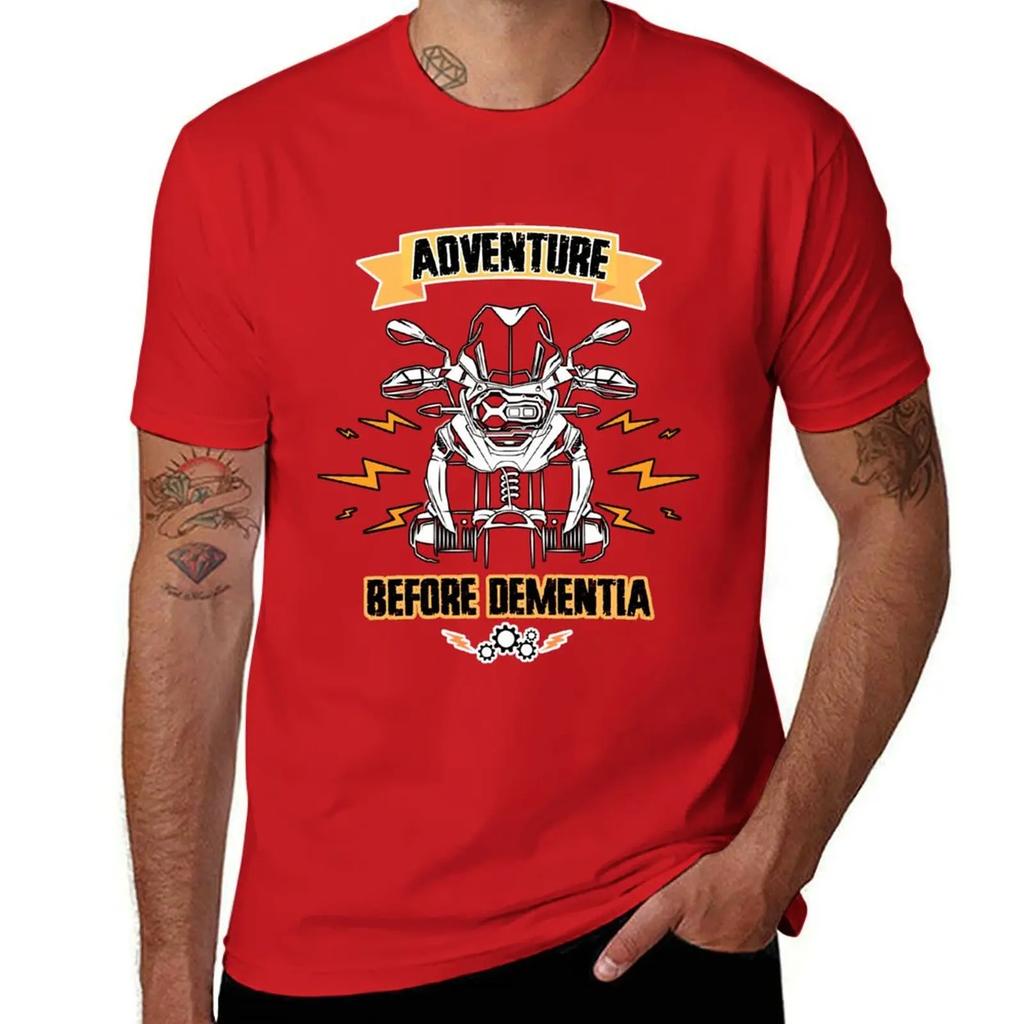 Moto d'aventure 1250 GS Motard Aventure Avant la démence 1200 T-shirt vêtements kawaii t-shirts personnalisés hommes