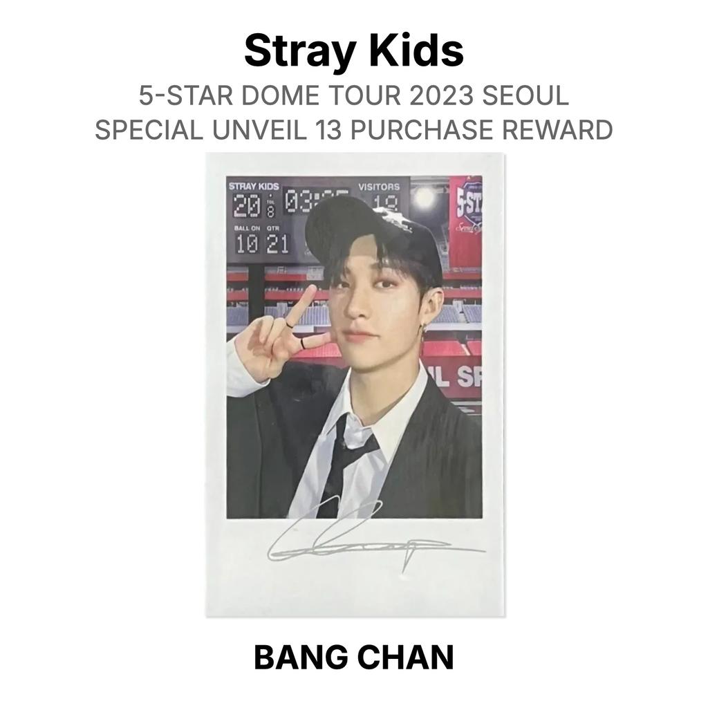 Stray Kids 5-STAR DOME TOUR 2023 SEOUL SPECIAL UNVEIL 13 PURCHASE REWARD Official Photocard