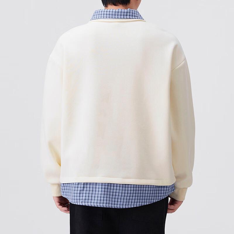 TUCANO Men's Faux Two-Piece Polo Collar Sweatshirt