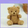 Adorable Teddy Bear Plush Toy Keychain Cute Bear Pendant For Kids School Bag Decoration Gift