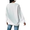 Trendy European & American Round Neck Solid Color Long-Sleeve Ladies' Sweatshirt for Autumn & Winter