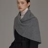 hyyk Lambs Wool Muffler Cape_Deep Gray