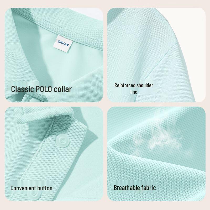 Baleno Kids' Cooling Quick-Dry Polo Shirt
