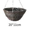 Rattan Flower Basket with Hanging Chain Wall for Party Doorway Window 8