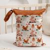 Nordic Dinosaur Baby Room Storage Bag - Waterproof Double Layer Wet/Dry Hanging Bag