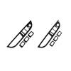 4PCS Carbon Fiber Car Window Lifter Switch Control Panel Frame Decorative Stickers For BMW E60 5 Series 2005-10 Cars Accessories