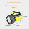 New searchlight LED strong light rechargeable high brightness long range shooter lantern miner's lamp home outdoor emergency flashlight