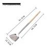 Chef's Long Spatula & Spoon - Wooden Handle, Stainless Steel, Ideal for Stir-Fry & Soup, Thickened for Durability, Perfect Kitchen Tool