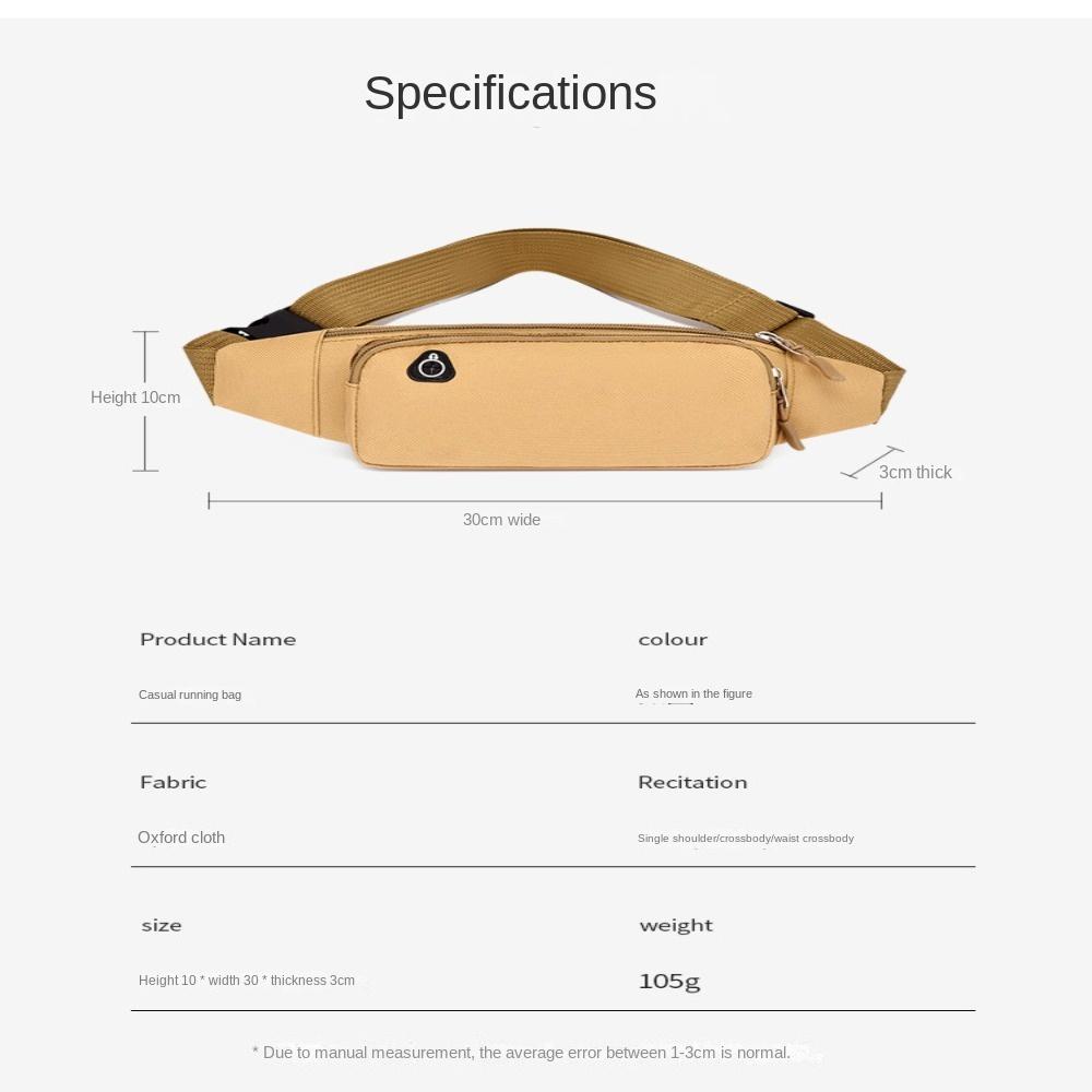 Waterproof Waist Pouch Wear Resistant Waist Bag Fanny Pack Shoulder Belt Bags Hiking