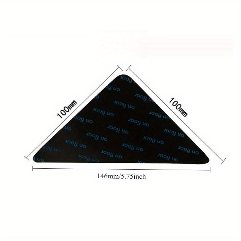

12pcs Carpet Non-slip Sticker Reusable Washable Anti Curling Carpet Patch Fixed Stickers Floor Rug Mat Tape Gripper Corner Pad