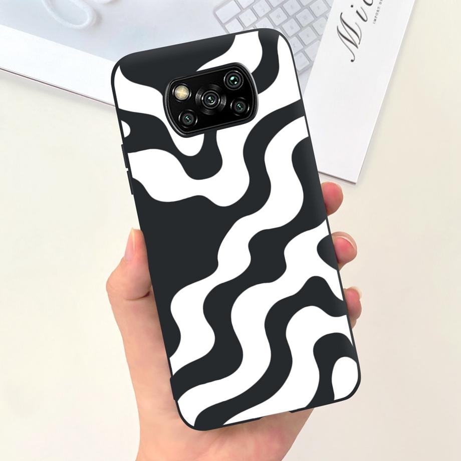 Pro Xiaomi Poco X3 Pro Pouzdro Poco X3 NFC Kryt Květina Roztomilý Kočka Malba Nárazník Skořápka Na PocoX3 X3Pro x3nfc Měkký Luxusní Silikon