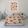 Christmas Gingerbread Pattern Bedding Duvet Cover Set Duvet Cover Pillowcases  (1*Duvet Cover 2*Pillowcases, without duvet insert)