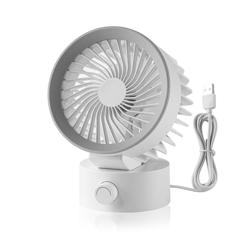 USB Rechargeable Mini Oscillating Silent Desktop Fan 0mAh