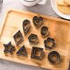 Mini Cookie Cutter Set - 30 Pieces Small Cookie Cutters for Pastry Dough, Pie Crust, and Fruit Cutting - 10 Different Shapes, Stainless Steel, Silver