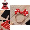 Baby Girl Minnie Mouse Party Tutu Dress Outfit With Bow Headband