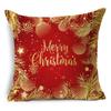 Home Decor Nordic Christmas Red Printed Polyester Pillowcase For Living Room Bedroom Decor Funda De Almohada