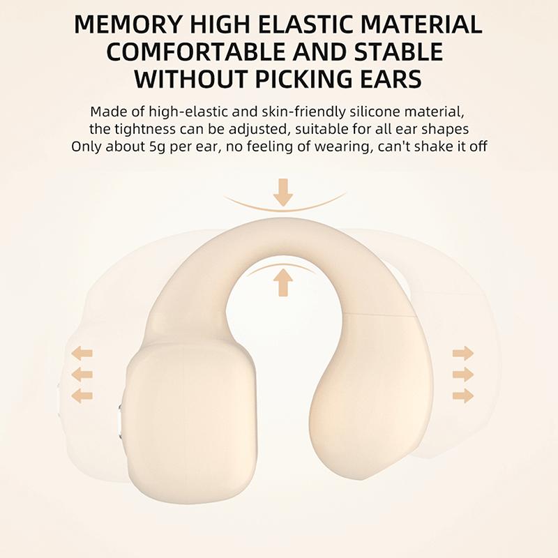 The  Air7 Ear Clip Bluetooth Headset High-Power Single-Ear Wireless Gaming Headset The Ear Concept Bone Conduction