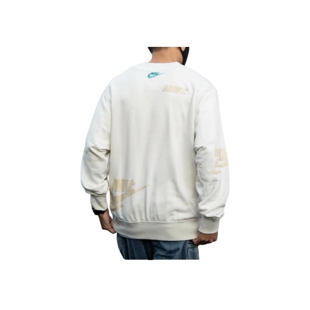 Nike Felpa Casual Girocollo Uomo Top Bianco FD9901-030