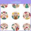 Christmas Self Adhesive Sticker With Santa And Reindeer For Gift Bag Decor Party