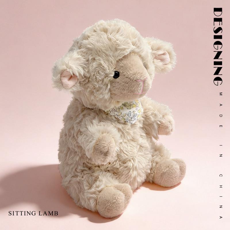 Adorable Sheep Plush Toy - Zodiac Sheep Doll Ornament - Ideal Gift for Girls 22cm