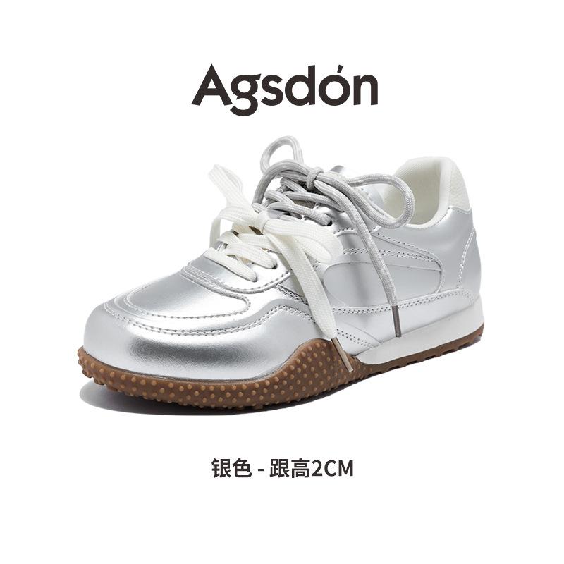 Augustine Ballet Style German Training Shoes Women's 2025 New Summer Flat-bottomed Forrest Gump Shoes Mesh Casual Sneakers