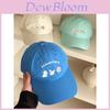 Japanese Cute Animal Cap With Embroidered Letters For Sun Protection And Casual Wear