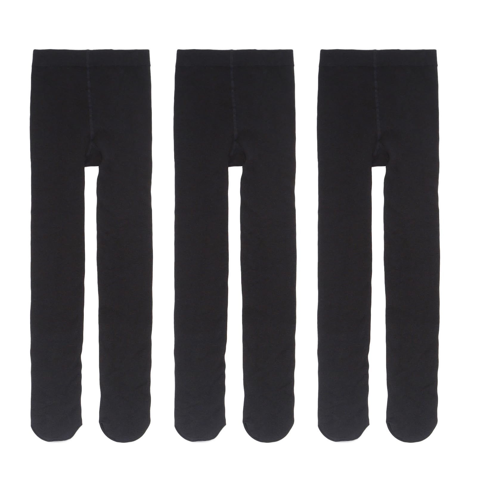 

Black Tights Set M [Onkatsu Honpo] Women s Fleece-Lined 3-Piece
